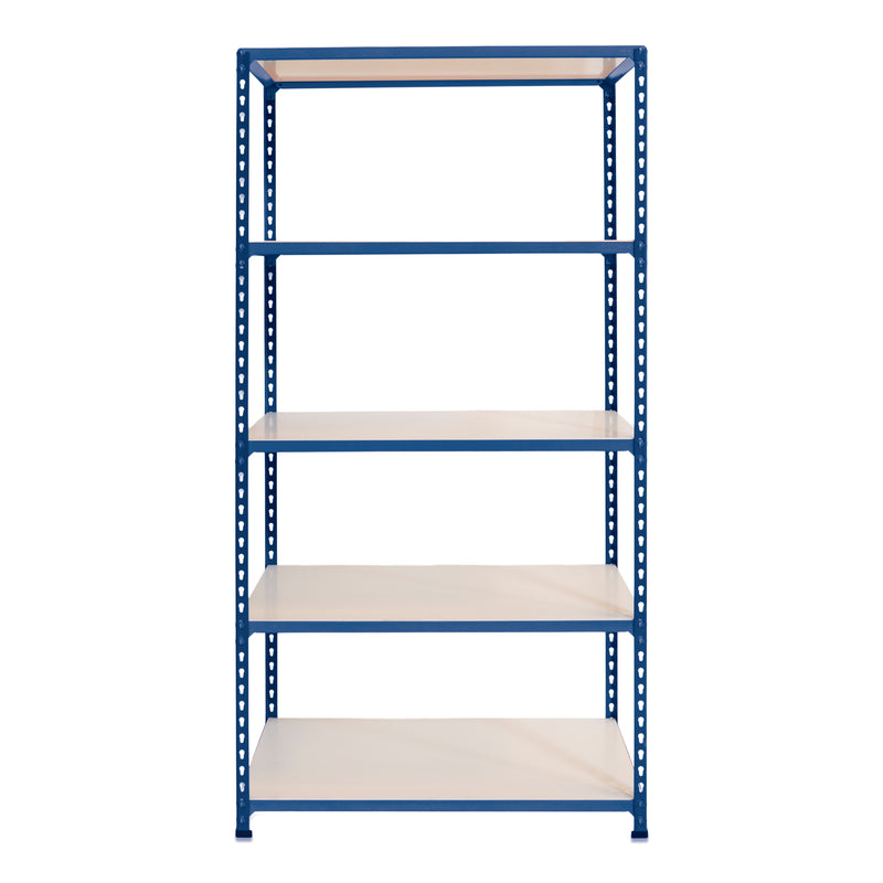 3x SX200 Industrial Shelving - 1830mm High - 200kg - Melamine - Blue