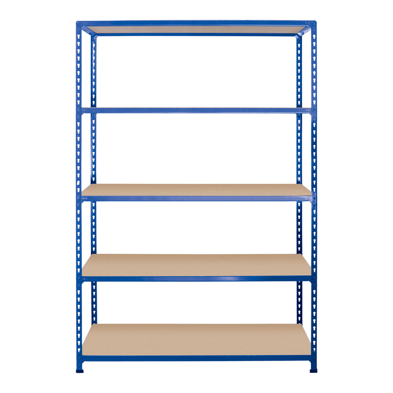 2x SX200 Industrial Shelving - 1830mm High - 200kg - Chipboard - Blue