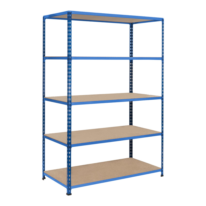 4x SX200 Industrial Shelving - 1830mm High - 200kg - Chipboard - Blue