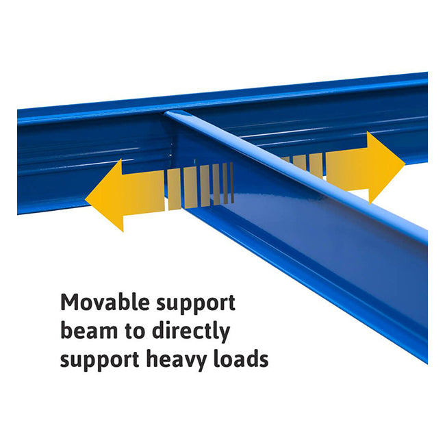 2x VRS Shelving Units - 1600mm High - Blue with 8x 33.5L Really Useful Boxes