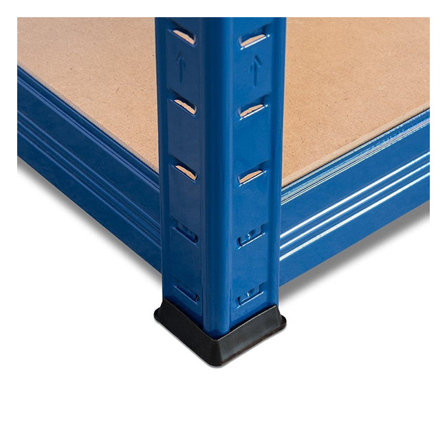 3x VRS Shelving Unit - 1600mm High - Blue with 12x 60L Wham Plastic Storage Boxes