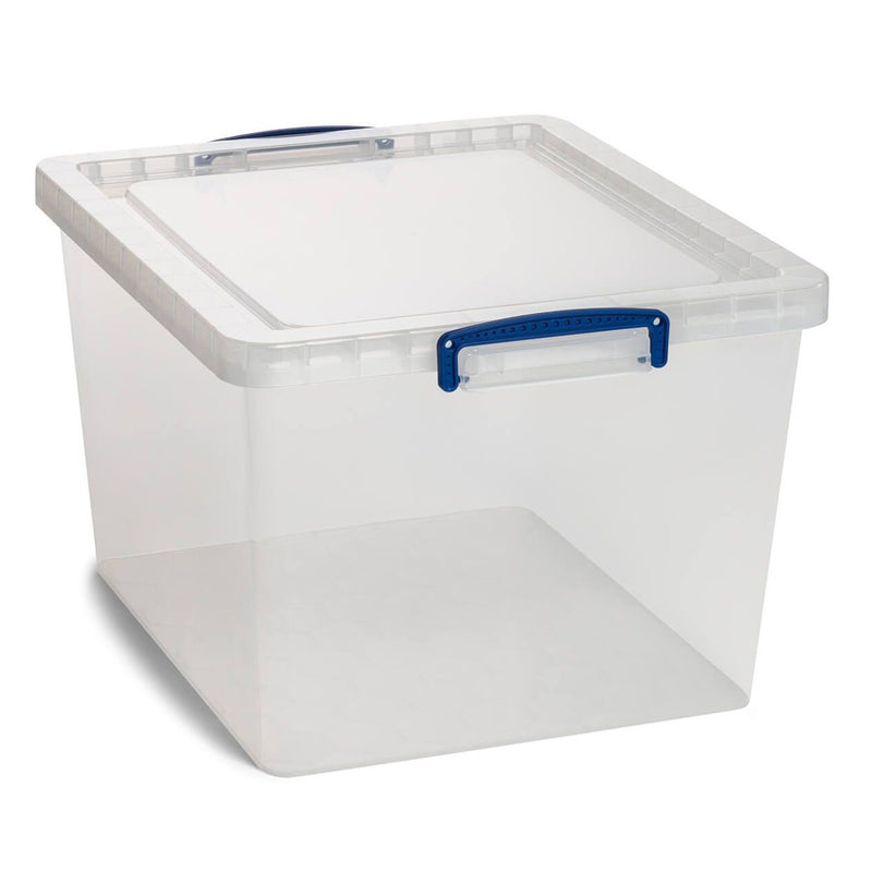 2x VRS Shelving Units - 1600mm High - Blue with 8x 33.5L Really Useful Boxes