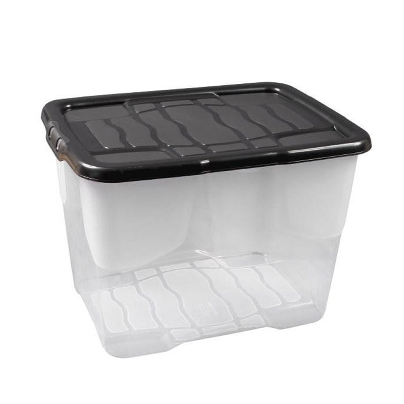 24L Strata Curve Plastic Storage Boxes - Clear